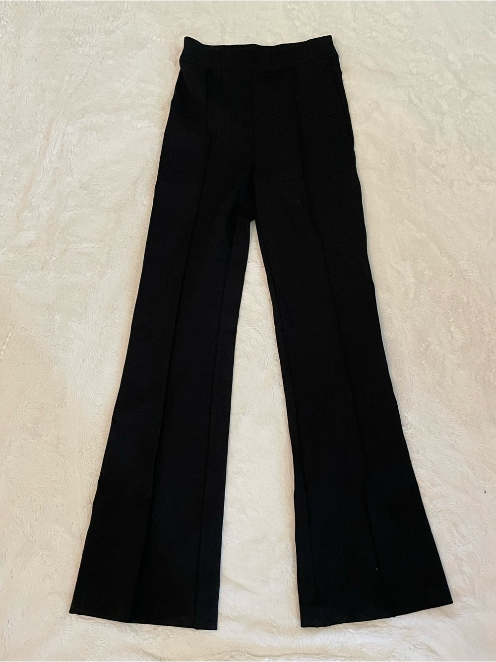 SPANX Tall XS Black Boot-Cut Flare Stretch Pants